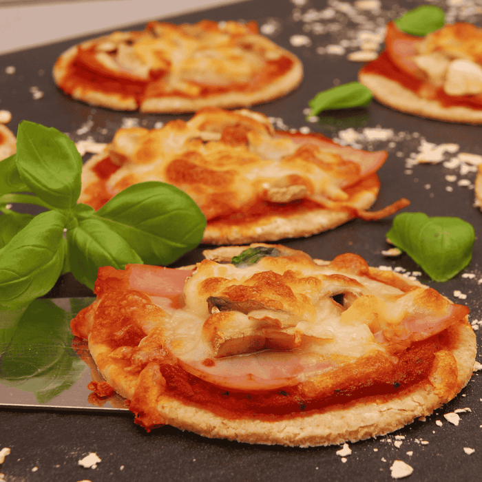 Pizzataler mit Haferflocken