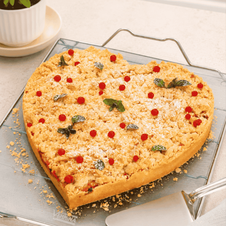 Johannisbeeren-Streusel-Herz