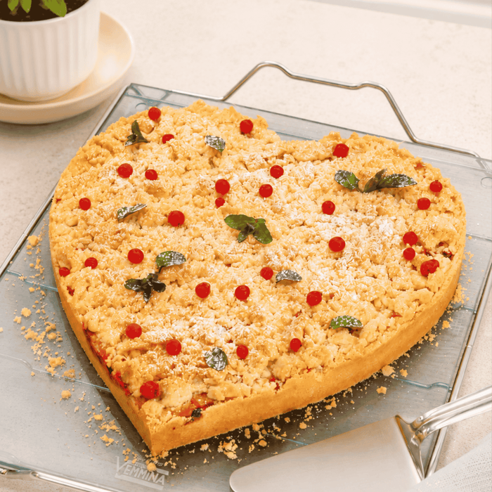 Johannisbeeren-Streusel-Herz
