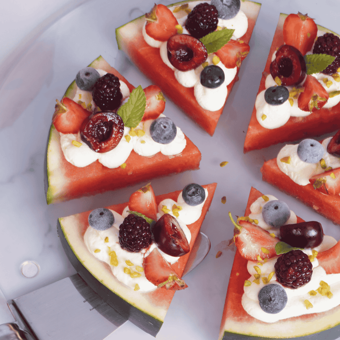 Fruchtige Wassermelonen Pizza